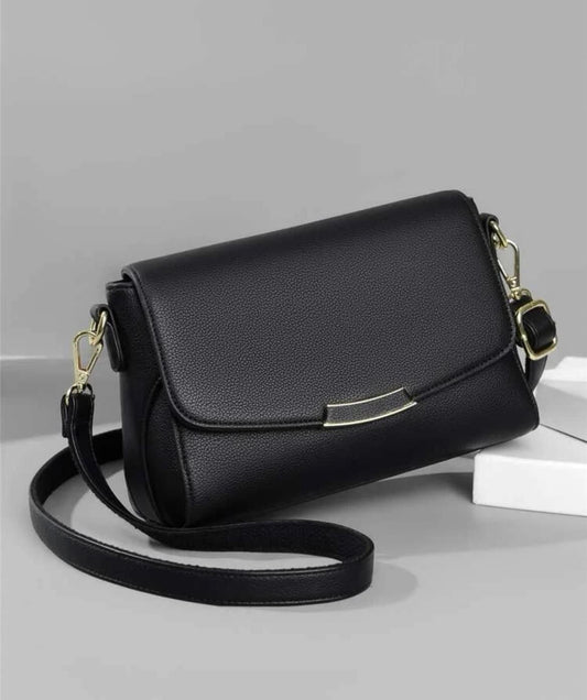 Women’s Beautiful Premium Quality Soft PU Leather Black Shoulder Bag