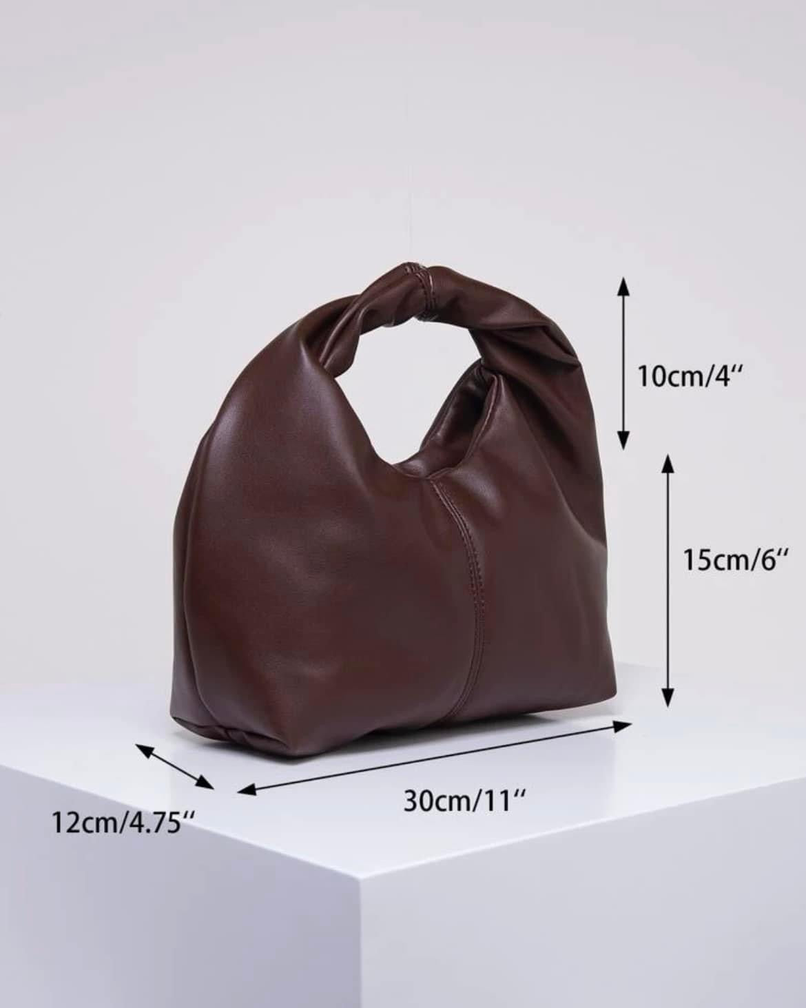 Women’s Stylish Coffee Brown Top Handle Casual Handbag