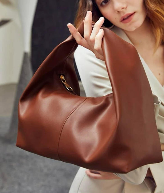 Women’s Beautiful Soft PU Leather Bucket Bag